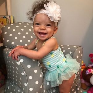 Cute pineapple tutu baby bathing suit 3-6 months